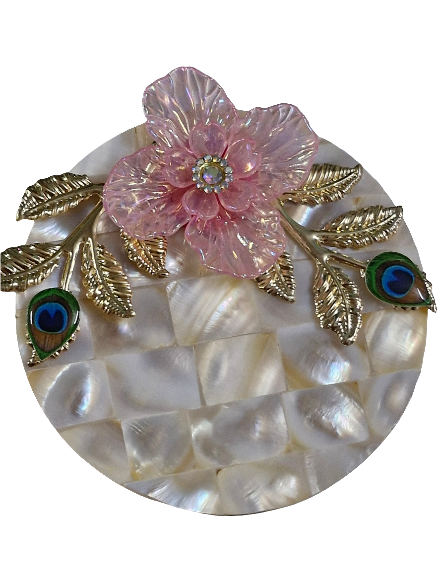 Mother of pearls coin platters          size 3 inch round