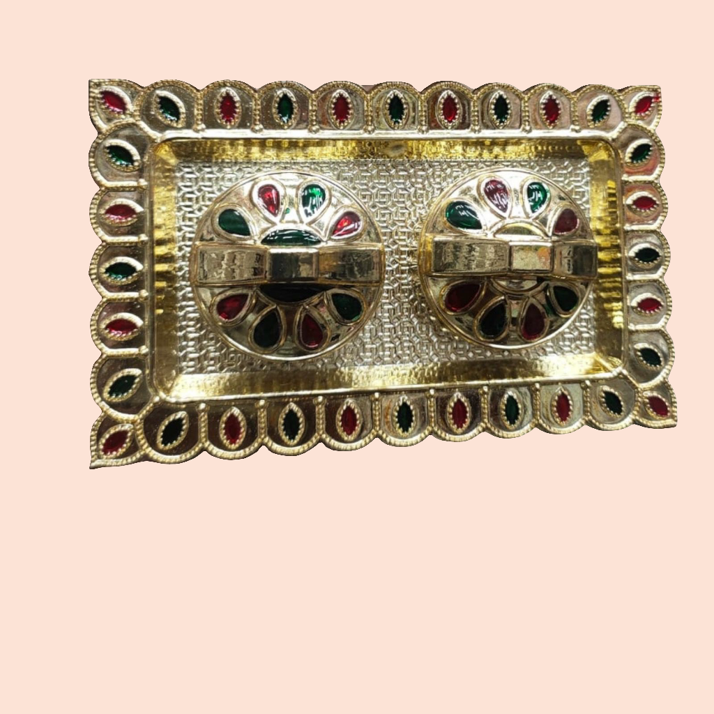 Sagun Roli Chawal Tilak platters 🌹for gifting/ Wedding size 4.5*inch