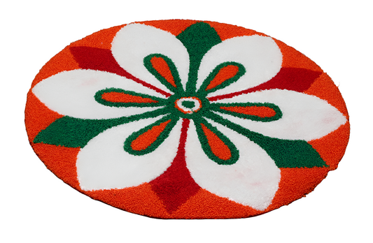 Rangoli mat 🌼 These mats are great for quick and easy decor for that perfect Rangoli look.    Size: 18* inch