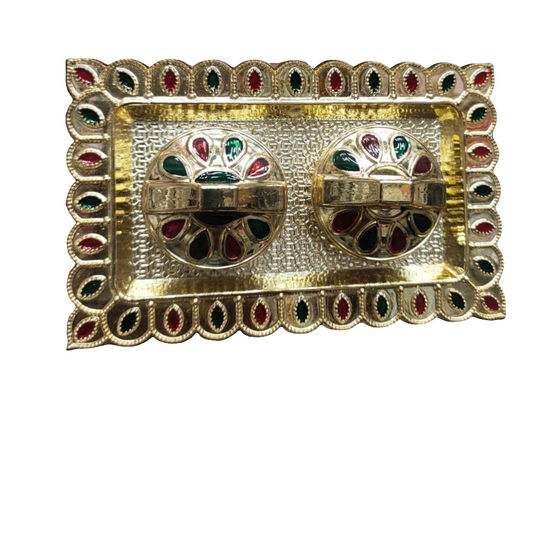 Sagun Roli Chawal Tilak platters 🌹for gifting/ Wedding size 4.5*inch