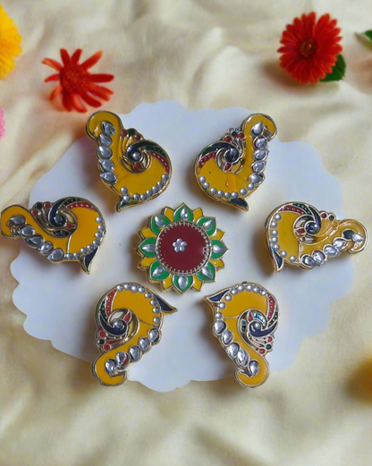 Reusable acrylic Beautiful Rangoli
