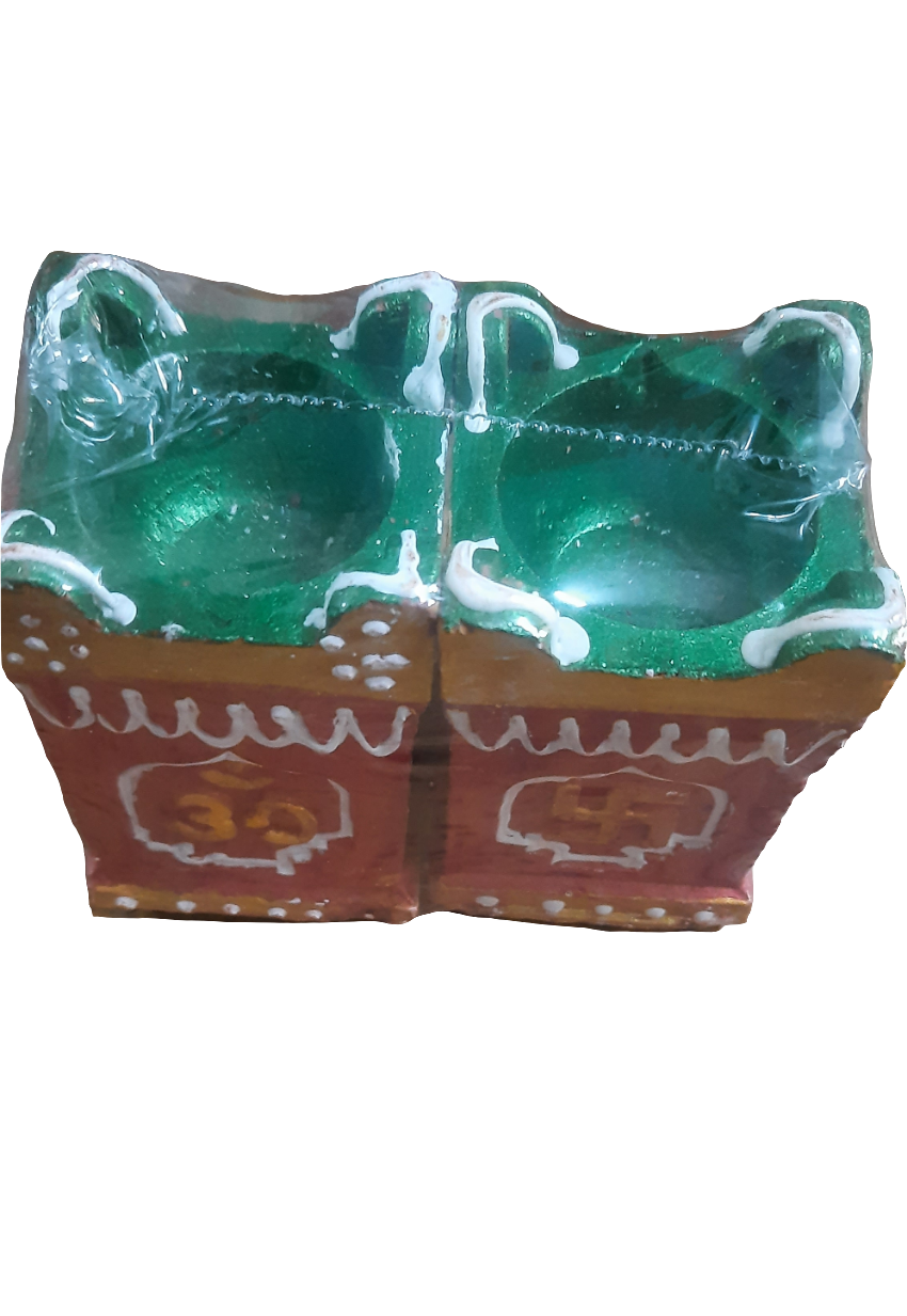 Tulsi terracotta diya 🌹  3* inch