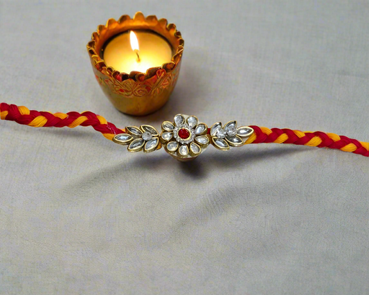 Stone diamond butti moli kalwa beautiful Rakhi  pack of 1