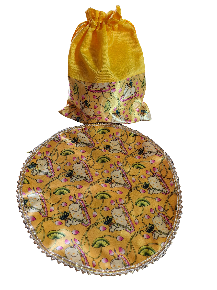 Papad & Mangodi Gift Combo – Potli with Chain Bag (Pack of 10)