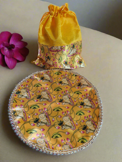 Papad & Mangodi Gift Combo – Potli with Chain Bag (Pack of 10)