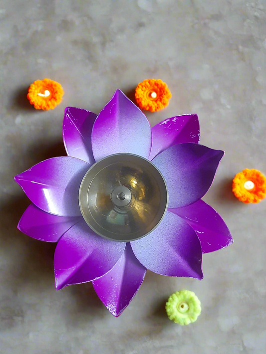 Brass Metal lotus design diya 🪔