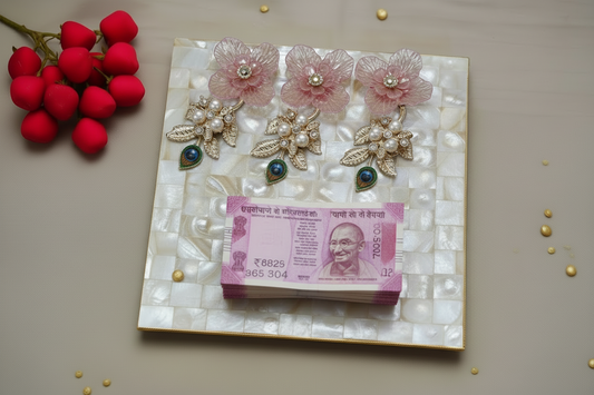 Handcrafted Coin & Money Platter (6 Inch) | Decorative Wedding & Pooja Tray
