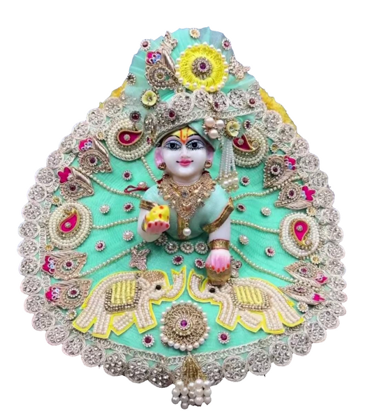 Janmashtami special boutique designer heavy Ladoo gopalji poshak with mukut
