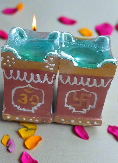 Tulsi terracotta diya 🌹  3* inch