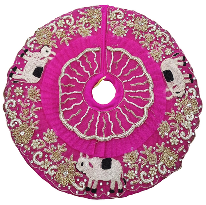 Kamdhenu cow heavy designer Ladoo gopalji poshak 6 inch