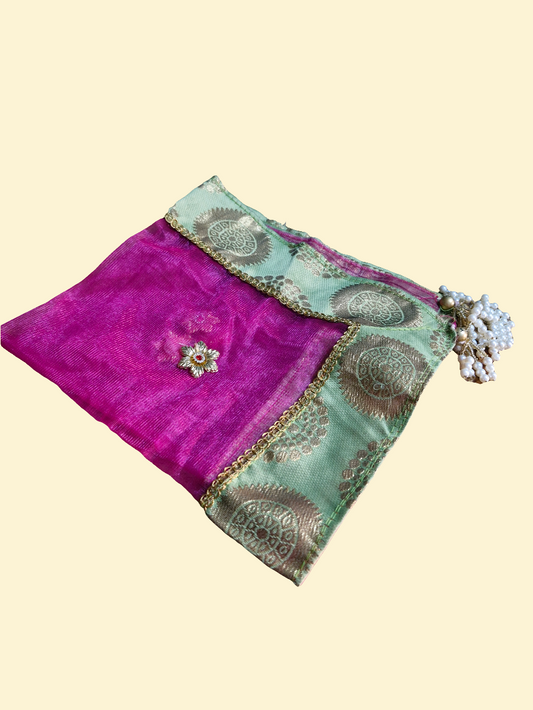 Royal Handcrafted puja thali cover 💫 size 18*inch