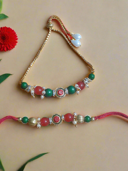 Elegant Bracelet Bhaiya Bhabhi rakhi