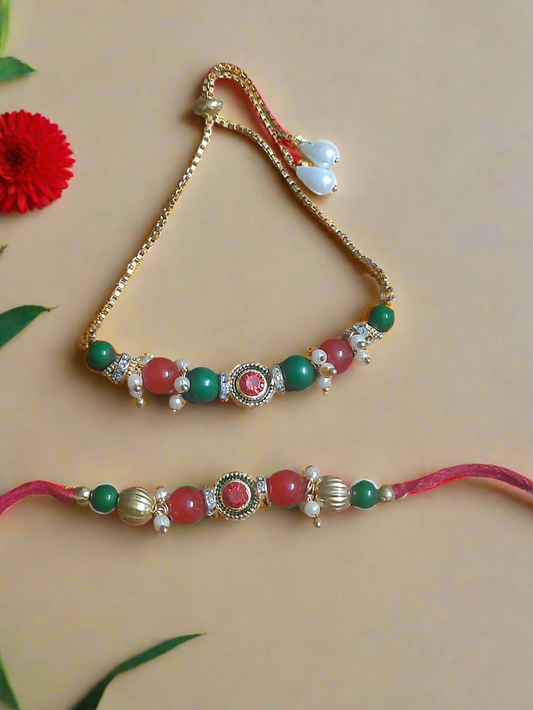 Elegant Bracelet Bhaiya Bhabhi rakhi