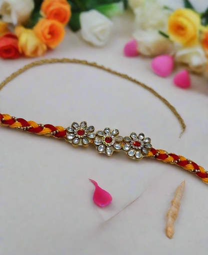 Beautiful diamond stone moli kalawa rakhi  pack of 1