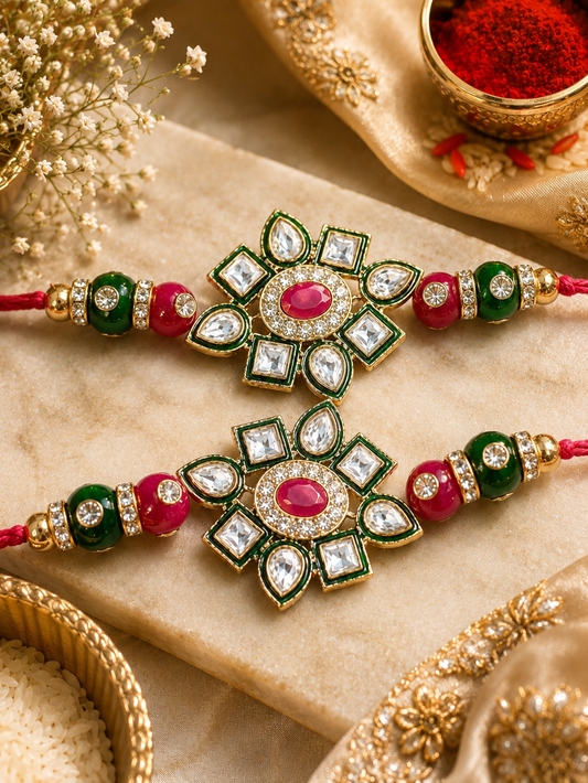Kundan Work Rakhi