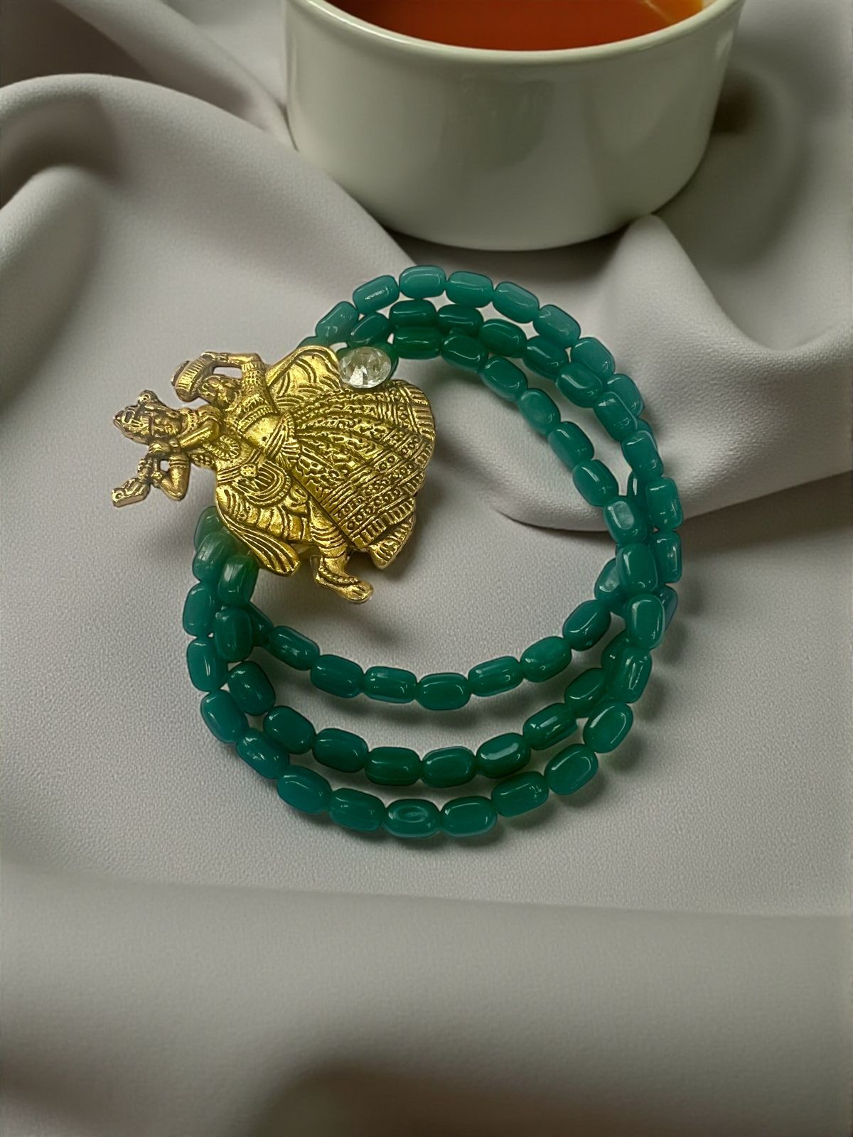 Decorative wedding bracelet with detailed design for Mayra ceremony gifting and festive wear