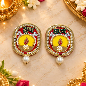 Designer Shubh Labh Acrylic Hanging Set – Decorative Diwali Door & Wall Decor