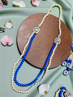 Evil Eye Wedding Welcome Mala – Decorative Guest Garland (Set of 10)