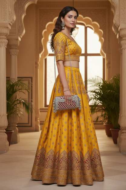 Ghungroo wedding and Sangeet clutch for festive occasions