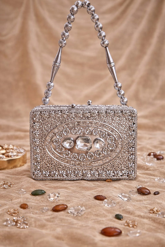 glamorous crystal evening bag with sparkling luxury detailing