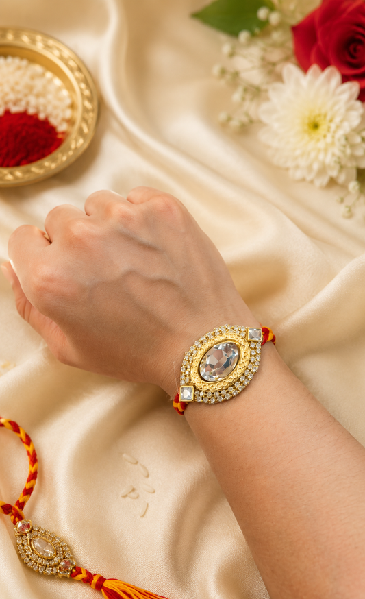 Hand Watch Design Kalawa Moli Rakhi for brother