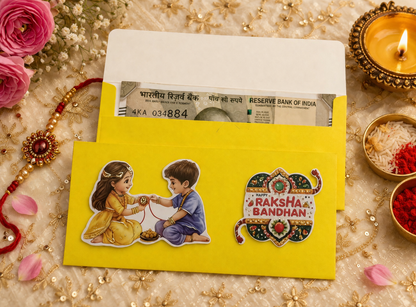 Handmade Shagun Envelope for Cash Gifts, Gift Cards and Traditional Celebrations