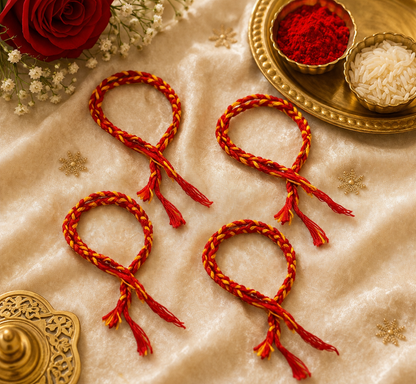 Sacred Mauli Thread Rakhi for Raksha Bandhan