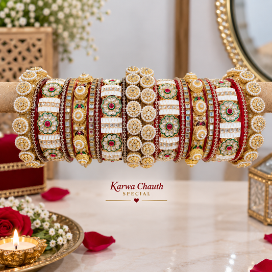 Karwa Chauth special traditional chuda and bangles set