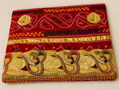 Kolkata Special Heavy Zardozi Work Rajasthani Marwadi Chunri Odhna