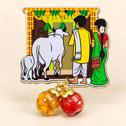 MDF haldi kumkum gift set pack of 25