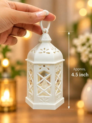 Mini LED Candle Lantern Set of 2 | 3.5 Inch Decorative Lantern for Diwali & Home Decor  (CODE: RRK)