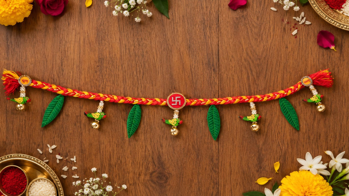 Moli Thread Diwali Toran Bandhanwar with traditional auspicious design