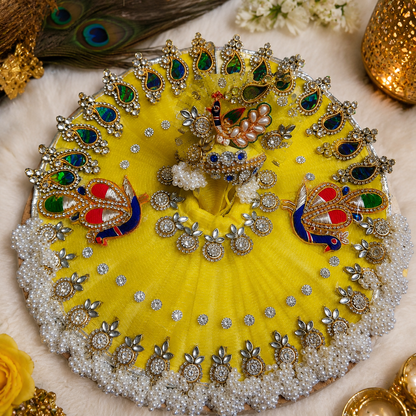 Mor Pankh Designer Krishna Poshak for Ladoo Gopal