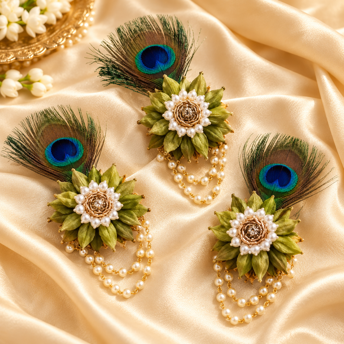 Original Elaichi Welcome Brooch pack of 25 inspired by cardamom for traditional Indian wedding guest welcomes
