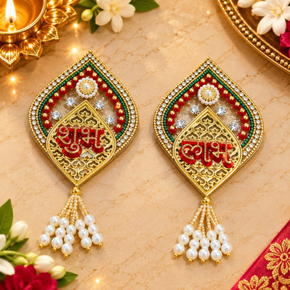 Paan leaf Shubh Labh decoration for Diwali home decor