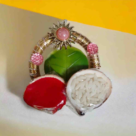 Paan Patta Designer Roli Chawal Set for Raksha Bandhan