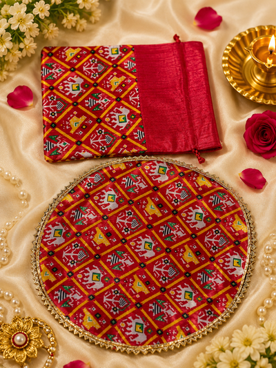 Patola Design Papad Mangori Set | Wedding Ritual Set Pack of 10