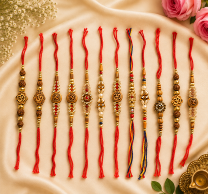 Premium 12 Rakhi combo set for Raksha Bandhan