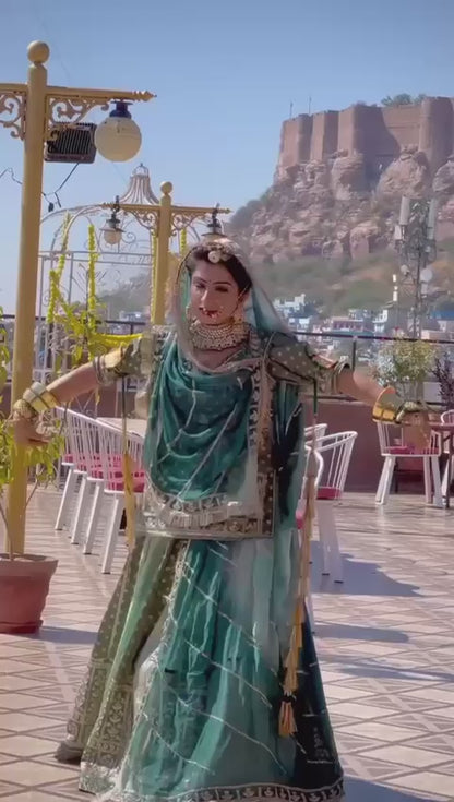 Elegant Partywear Rajputi poshak