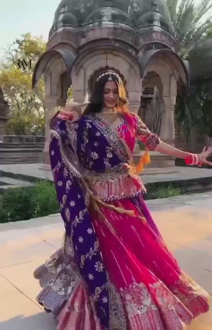 Premium Qualitya Viscose Fabric with Humrahi Pure Contrast Odhani Heavy Fancy Coding Jari Sequence Work Elegant poshak