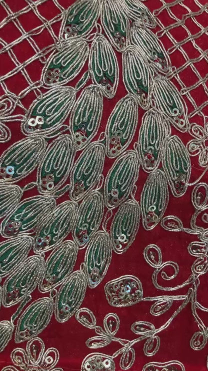 Royal Rajasthani Bridal Poshak – Heavy Zardosi Embroidered Designer Lehenga Set with Humarai pure Odhana