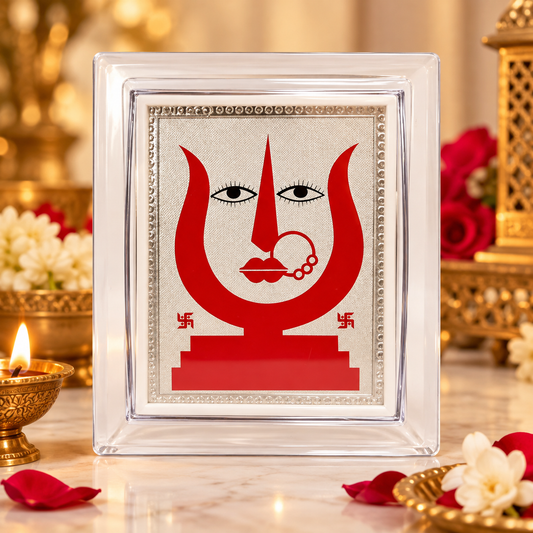 Rani Sati Dadi silver-plated devotional photo frame set of 6