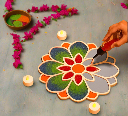 Reusable rangoli making tool for Diwali and festive decoration