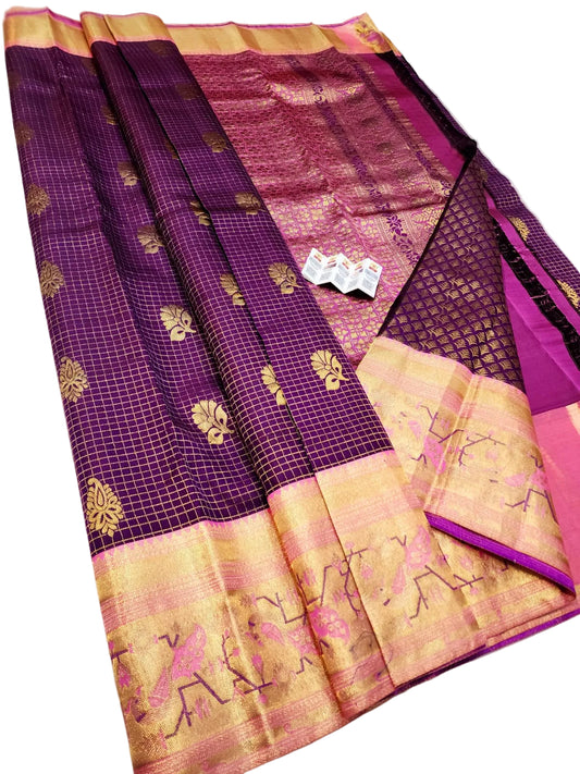 Pure Kanjivaram Silk Saree – Silk Mark Certified | Royal  & Gold Zari Traditional Bridal Wear
