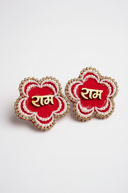 Diamond stone moti work designer suun door tag pair