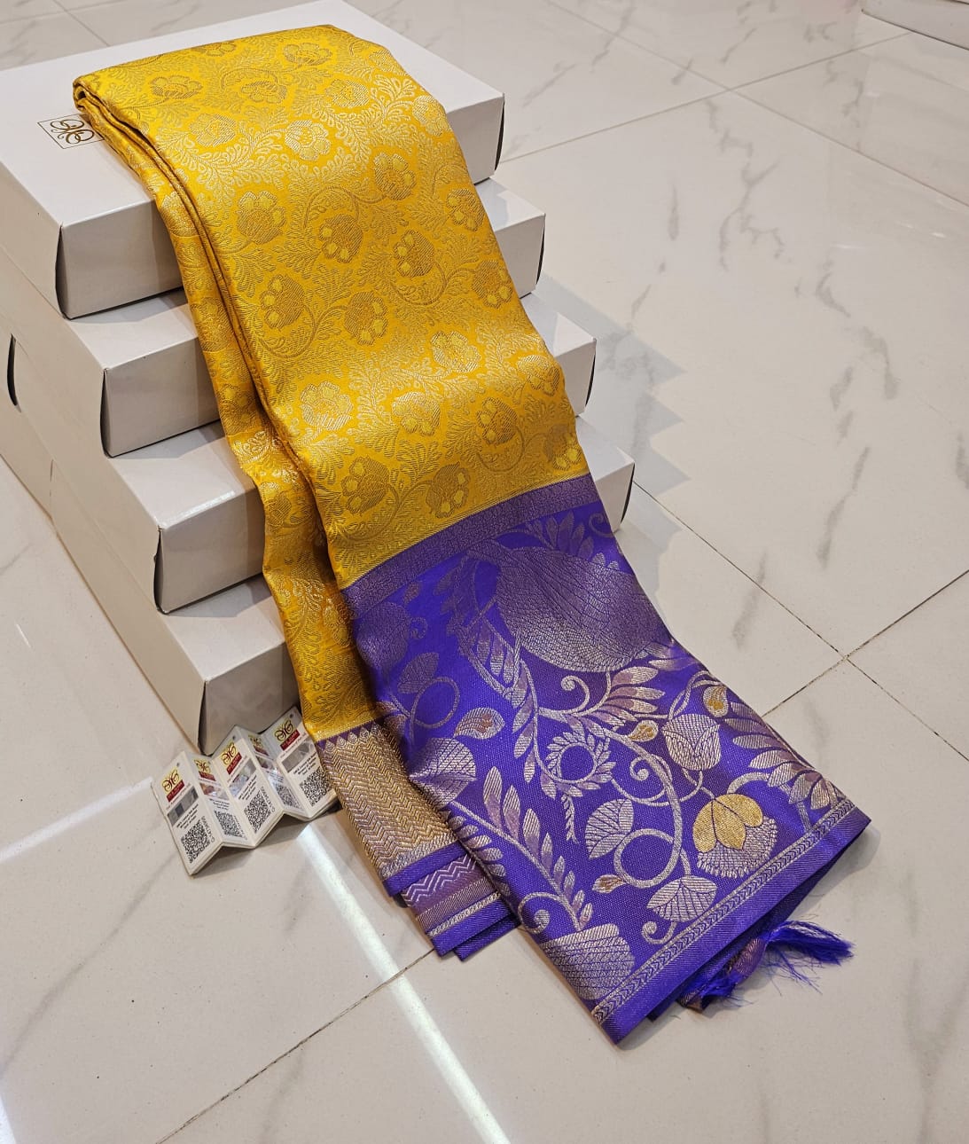 Premium Kanchipuram Pure Silk Bridal Saree – Handloom & Silk Mark Certified