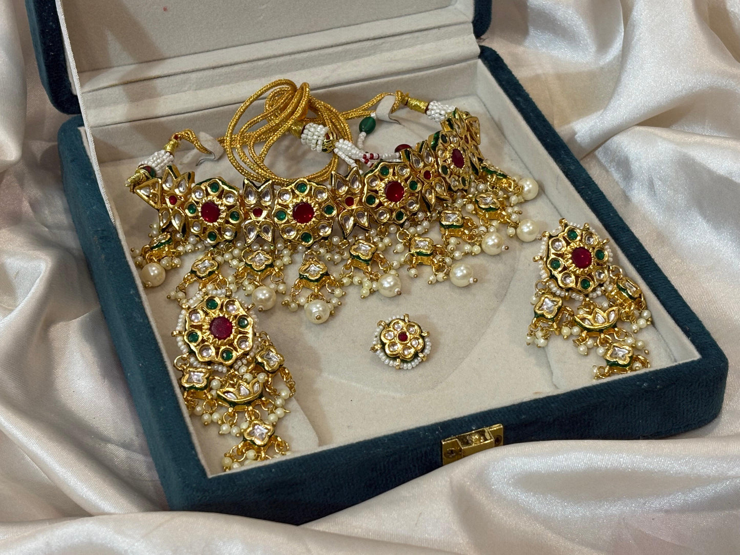 Traditional Meenakari Jewellery Set – Bridal Necklace Set for Wedding & Festive Wear