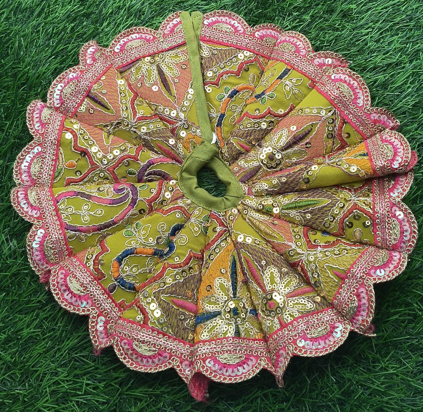Multi-colour Handcrafted Laddu Gopal Dress