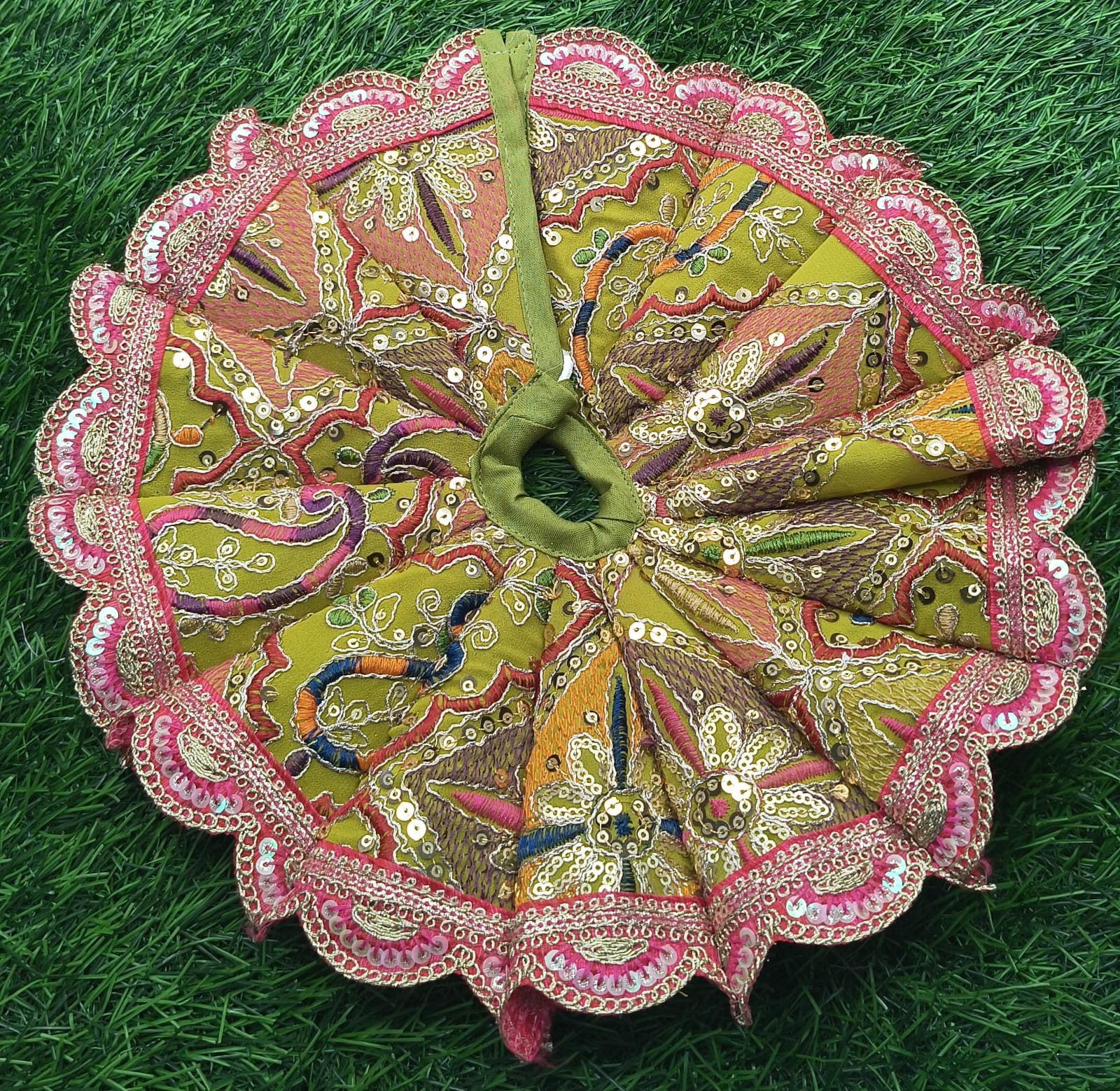 Multi-colour Handcrafted Laddu Gopal Dress