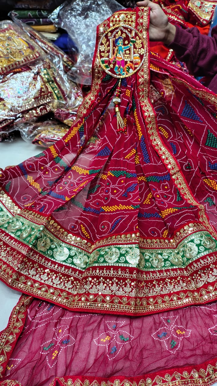 Traditional Rajasthani Chunri Odhna | Ethnic Bandhani Dupatta